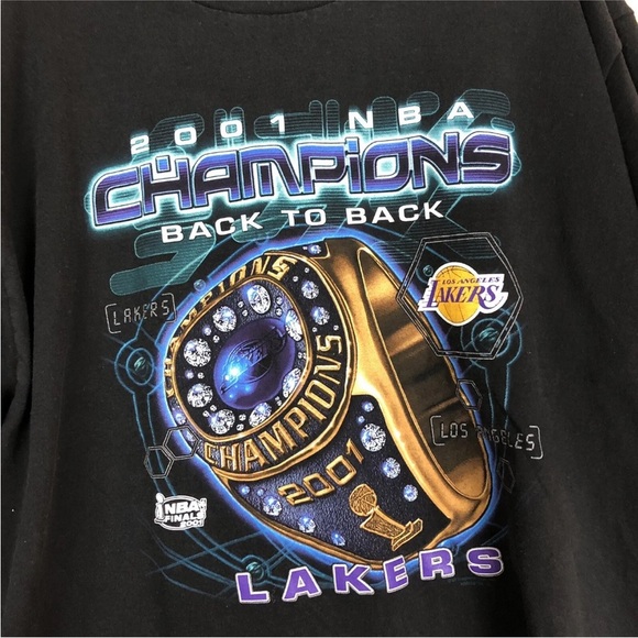 NBA Finals 2001 Los Angeles Lakers Lee Sport Mens Kobe Bryant - Picture 2 of 7